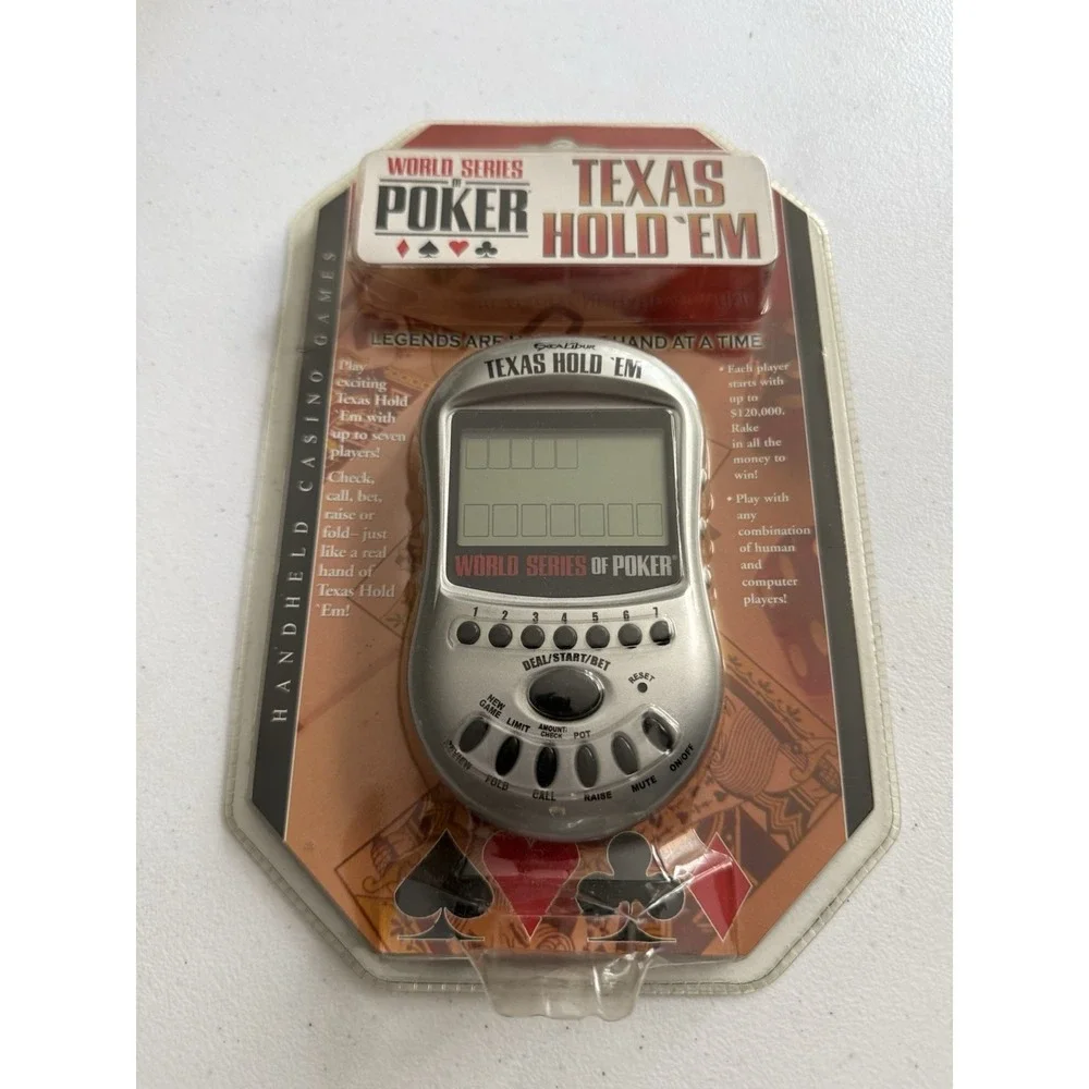 Handheld World Series Of‎ Poker Texas Hold 'em Electronic Casino Game 399-CS NEW